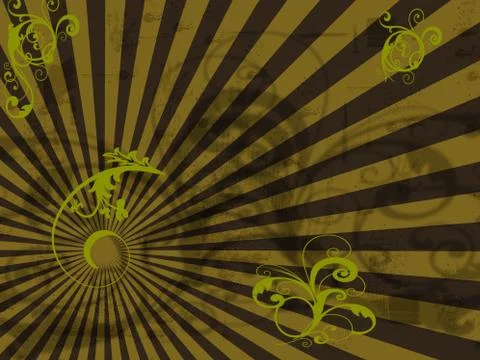 Grunge Rays Stock Illustration