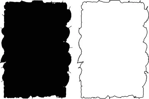 Grunge rectangle border set vector Ilustração Stock