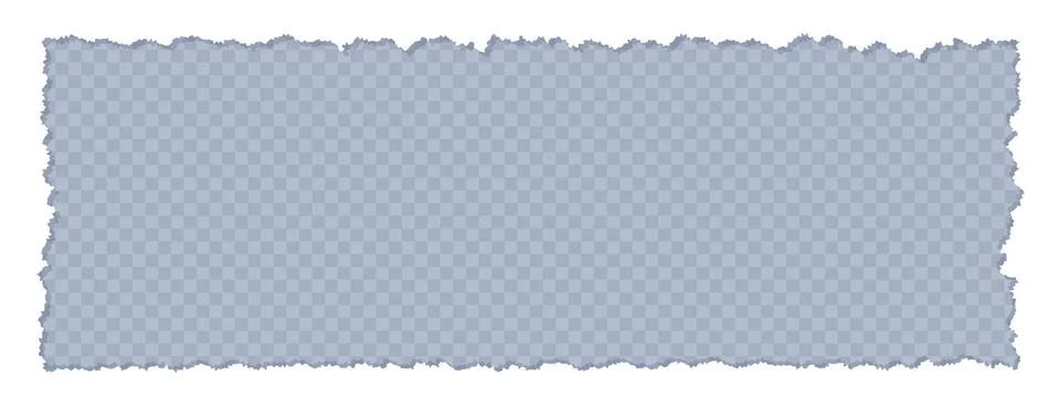 Grunge rectangle frame with jagged edges, ripped transparent sheet, tattered 스톡 일러스트