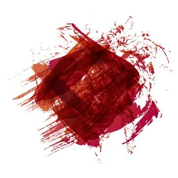 Grunge Red Background. Hand drawn ink brush watercolor jpeg illustration. Dec Stock Illustration