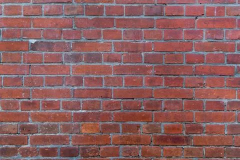 Grunge red brick wall texture. Stock Photos