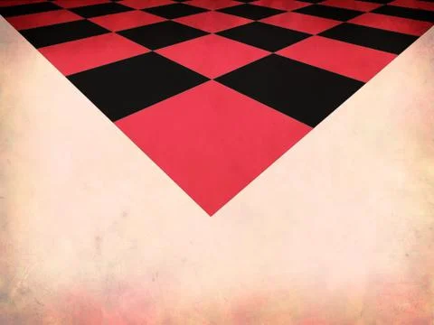 Grunge red checkered background Stock Illustration