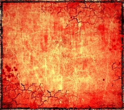 Grunge red cracked background Stock Illustration