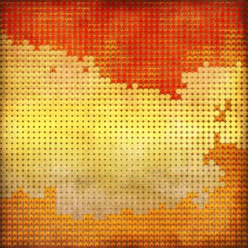 Grunge red dotted background Stock Illustration