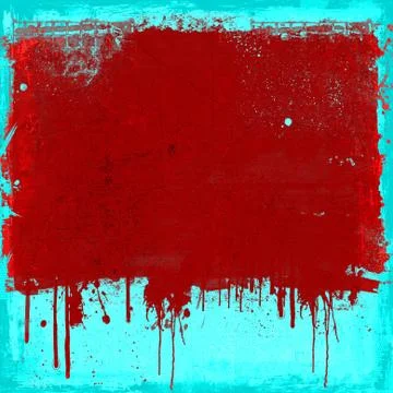 Grunge red dripping background Stock Illustration
