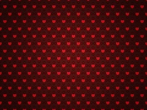 Grunge red pattern with hearts 스톡 일러스트