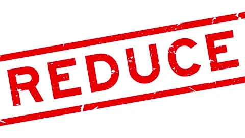 Grunge red reduce word square rubber seal stamp zoom on white background Stock Footage 171813134