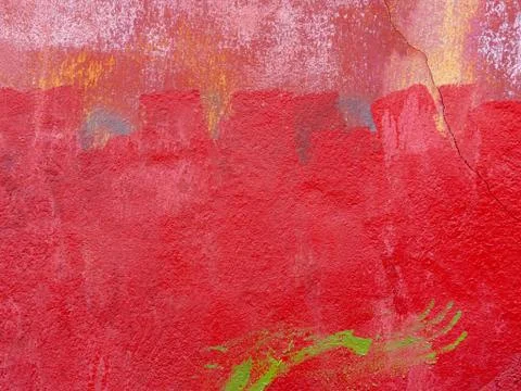 Grunge red wall background texture. Stock Photos