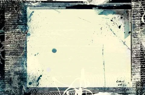 Grunge retro style frame for your projects Stock Illustration