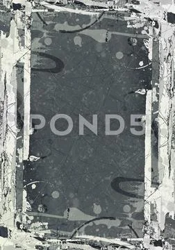 Grunge retro style frame for your projects Stock Illustration