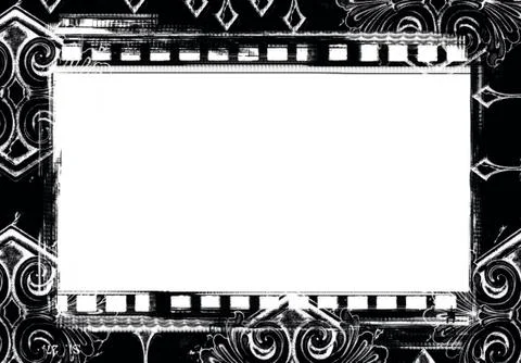Grunge retro style frame for your projects Stock Illustration