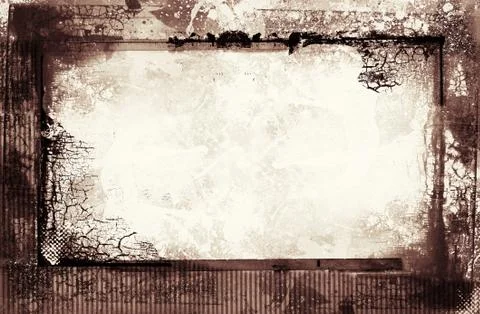 Grunge retro style frame for your projects Stock Illustration