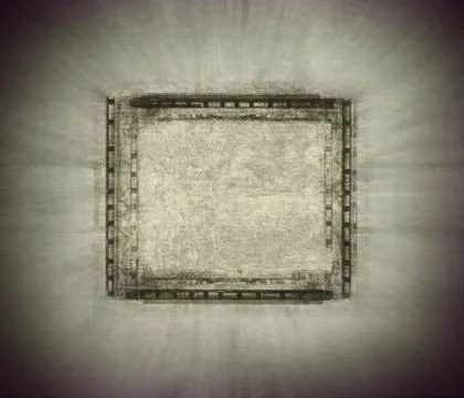 Grunge retro style frame for your projects Stock Illustration