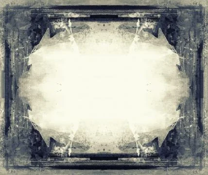 Grunge retro style frame for your projects Stock Illustration