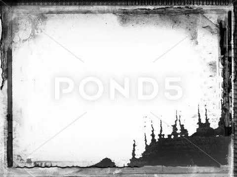Grunge retro style frame for your projects Stock Illustration