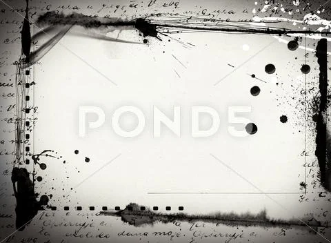 Grunge retro style frame for your projects Stock Illustration