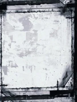 Grunge retro style frame for your projects Illustrazione stock
