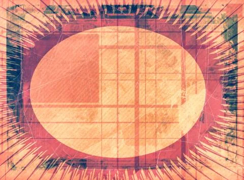 Grunge retro style frame for your projects Stock Illustration