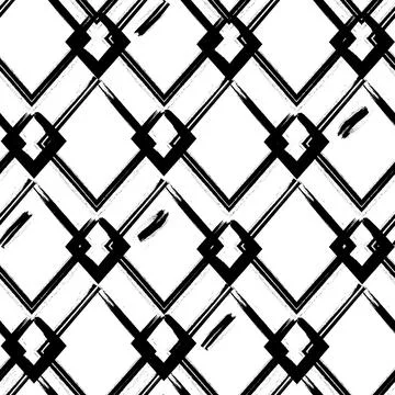 Grunge Rhombus Seamless Pattern Stock Illustration