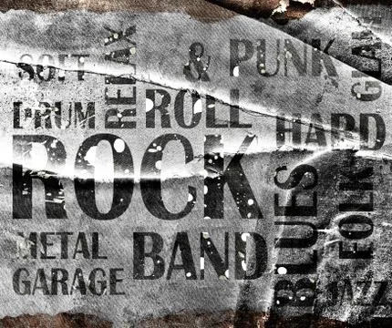 Grunge rock poster 스톡 일러스트
