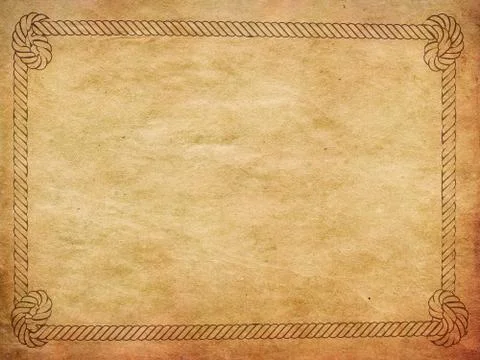 Grunge rope border Stock Illustration