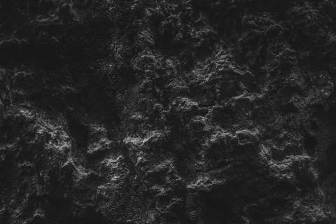 Grunge Rough structure. Black texture. Stone background. Dark marble. Rock te Stock Photos