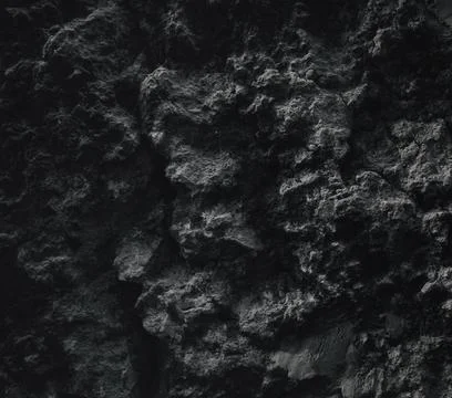 Grunge Rough structure. Black texture. Stone background. Dark marble. Rock te Stock Photos