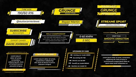 Grunge Rough Titles Pack After Effects素材