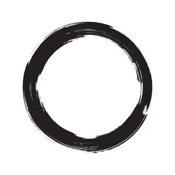 Grunge round background. Isolated Vector Illustration Stock Illustration