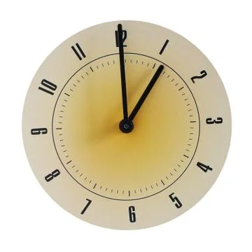 Grunge round face of clock Stock Photos