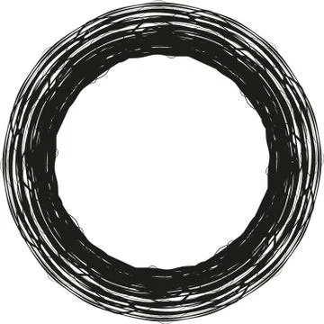 Grunge round frames イラスト素材