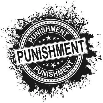 Grunge rubber stamp with text Punishment,vector illustration Stock Illustration