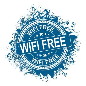Grunge rubber stamp with the text wireless internet written inside the stamp Stock Illustration