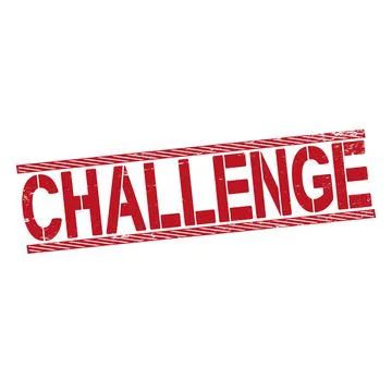 Grunge rubber stamp with word Challenge,vector illustration Stock Illustration
