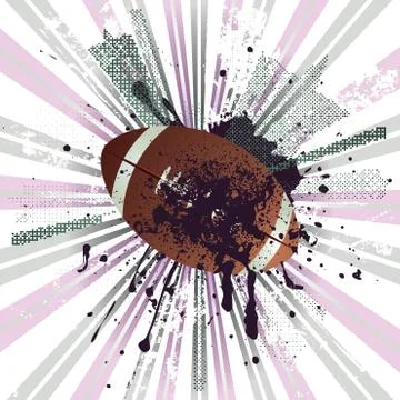 Grunge Rugby Stock Illustration