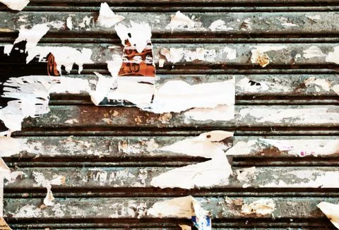 Grunge rusty metal texture with surface of old rough paper Stock Photos