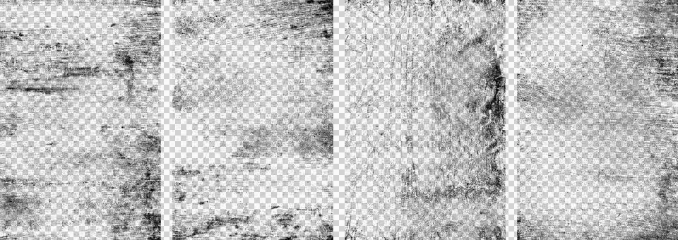 Grunge Scratch Texture Overlay Bundle with Horizontal Lines and Surface Wear Stock Illustration