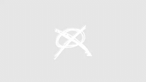 Grunge Scribble Element On Alpha 01 Stock Footage 343097073