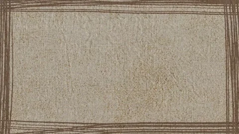 Grunge scribbled line frame: beige 動画素材 310357583