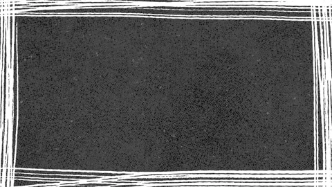 Grunge scribbled line frame: black 動画素材 310356615