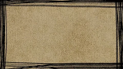 Grunge scribbled line frame: brown 動画素材 310357571