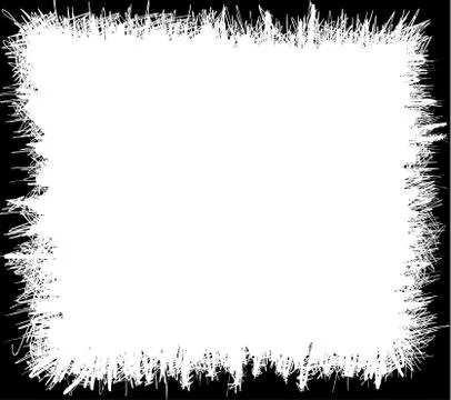 Grunge scribbles frame Illustrazione stock