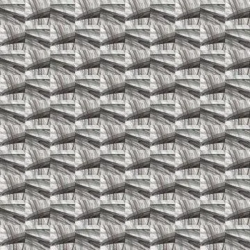 Grunge seamless abstract gray texture on white background. Arranged in a stag Stock Illustration