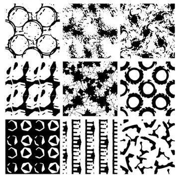 Grunge seamless backgrounds Stock Illustration