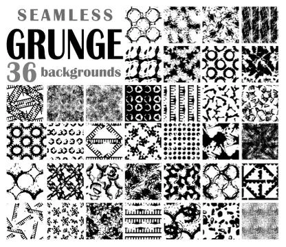 Grunge seamless backgrounds Stock Illustration