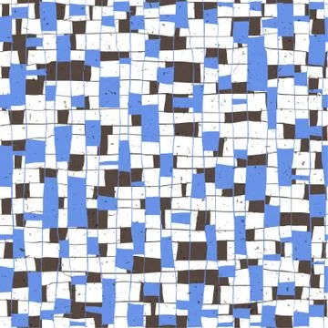Grunge Seamless Cell Pattern Stock Illustration