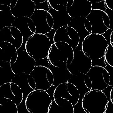 Grunge seamless pattern. Background with circles. Ink hand drawn print elements イラスト素材