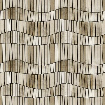 Grunge seamless pattern, beige decorative textured vintage pattern Ilustração Stock