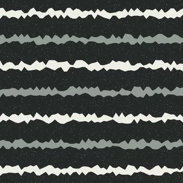 Grunge seamless pattern with horizontal distressed stripes in gray and whit.. イラスト素材