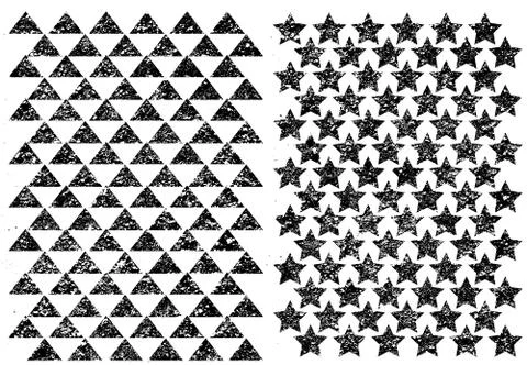 Grunge set stripe. Vector illustration. Illustrazione stock